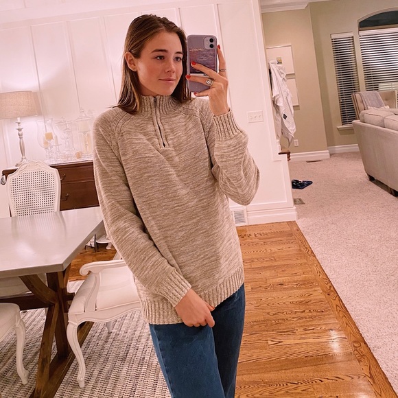 ☼Lucky Brand Zip Knit Sweater☼ - Picture 1 of 6